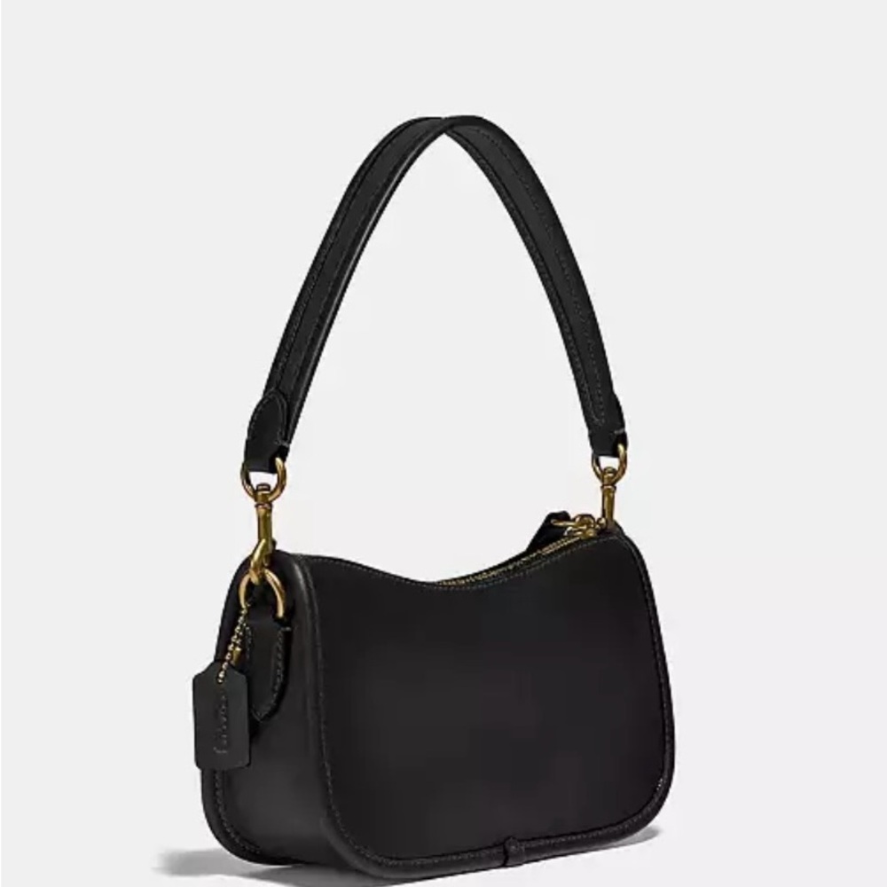 ❌SOLD❌ NWT COACH Swinger 20 Bag in Black/Brass - Picture 2 of 10